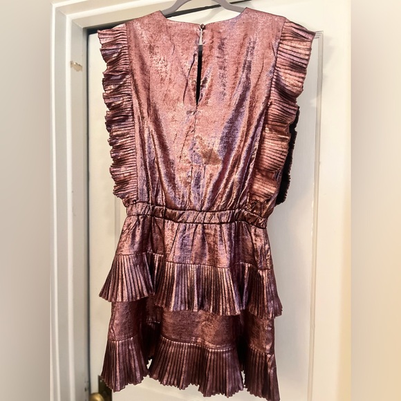Metallic Ruffle Dress - Picture 3 of 4
